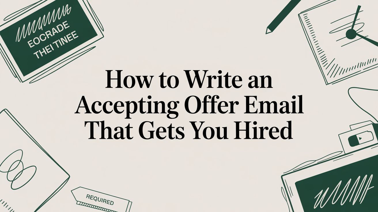 How to Write an Accepting Offer Email (Without Sounding Like a Robot)
