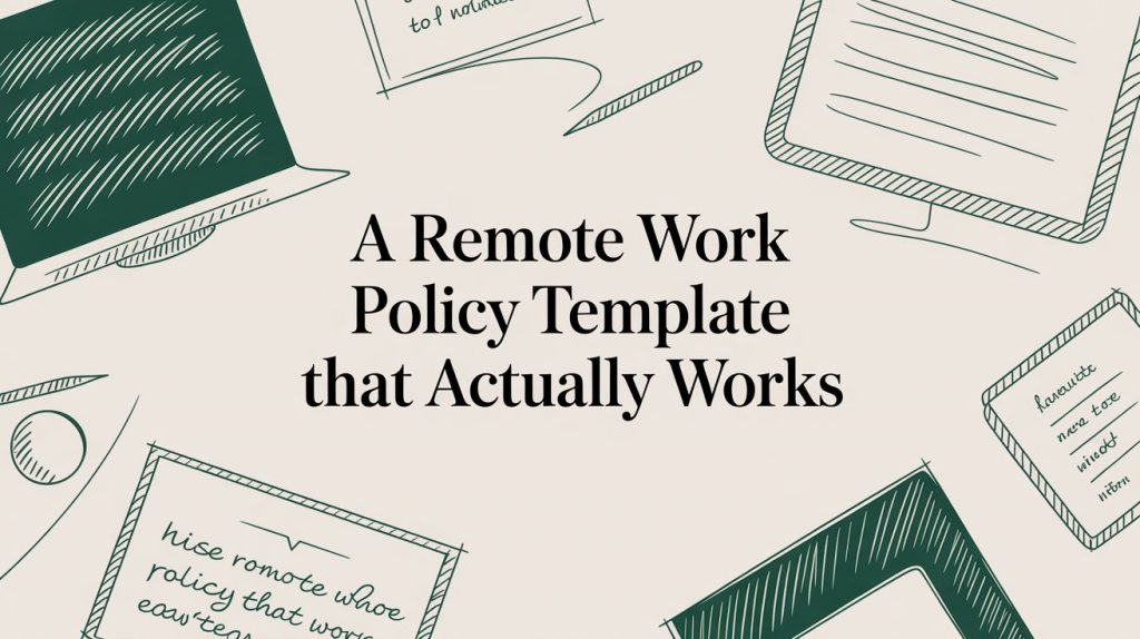 A Remote Work Policy Template That Actually Works (And Won't Make Your ...